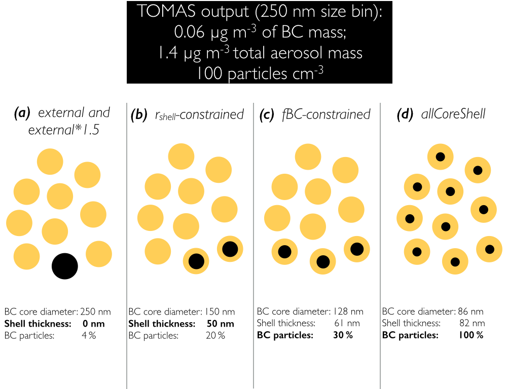 Acp Size Resolved Mixing State Of Black Carbon In The Canadian High Arctic And Implications For Simulated Direct Radiative Effect