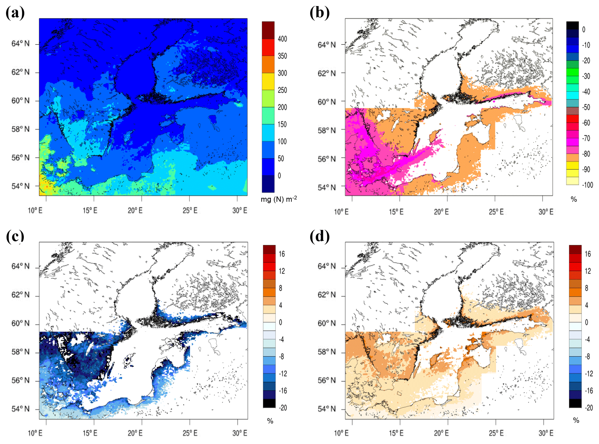 Acp Impact Of A Nitrogen Emission Control Area Neca On The Future Air Quality And Nitrogen Deposition To Seawater In The Baltic Sea Region