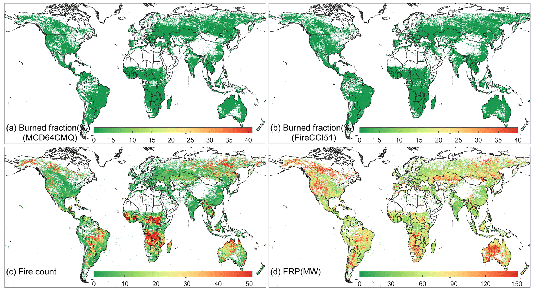 Spatial and temporal expansion of global wildland fire activity in response  to climate change
